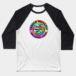 Lassen Volcanic National Park California Camper Camping Camp Trailer Baseball T-Shirt